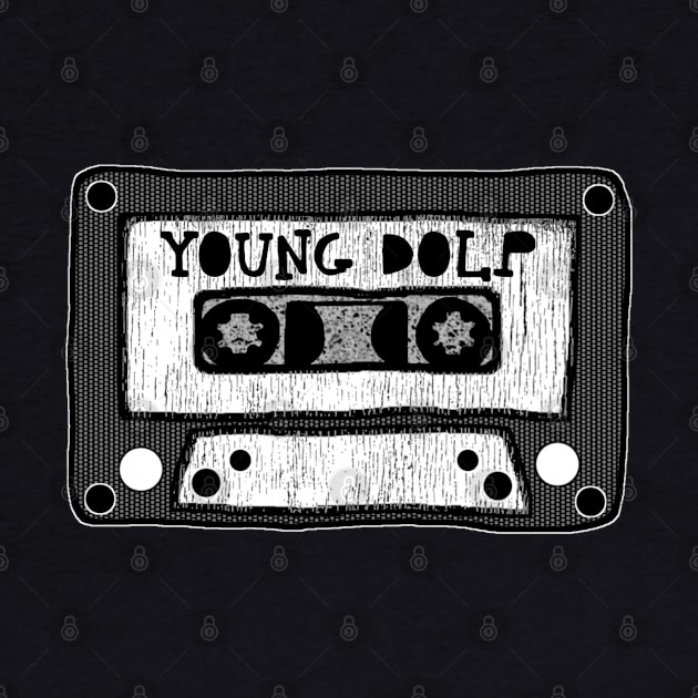 young dolph cassette black and white by kurokurosaki